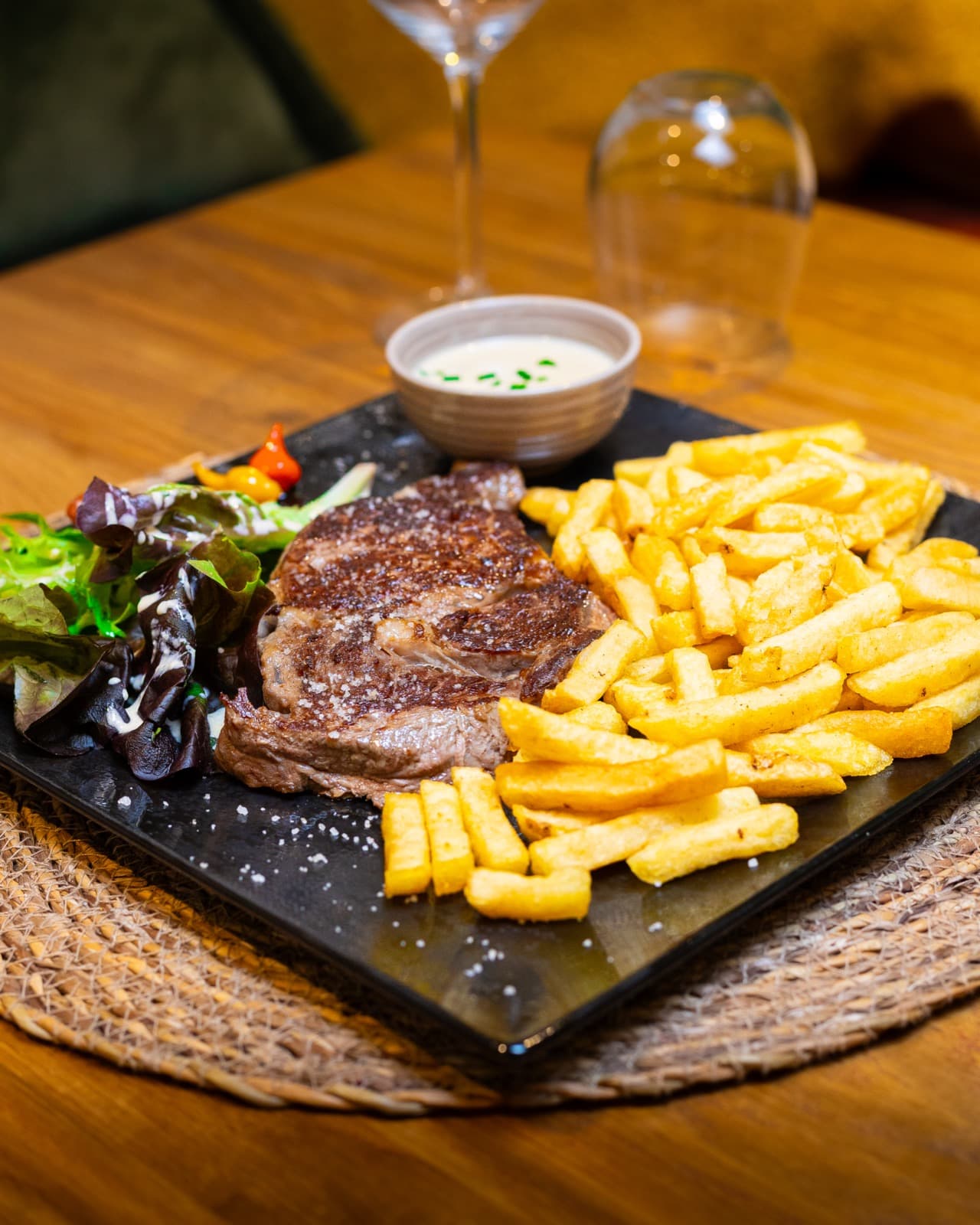 Entrecôte avec frites